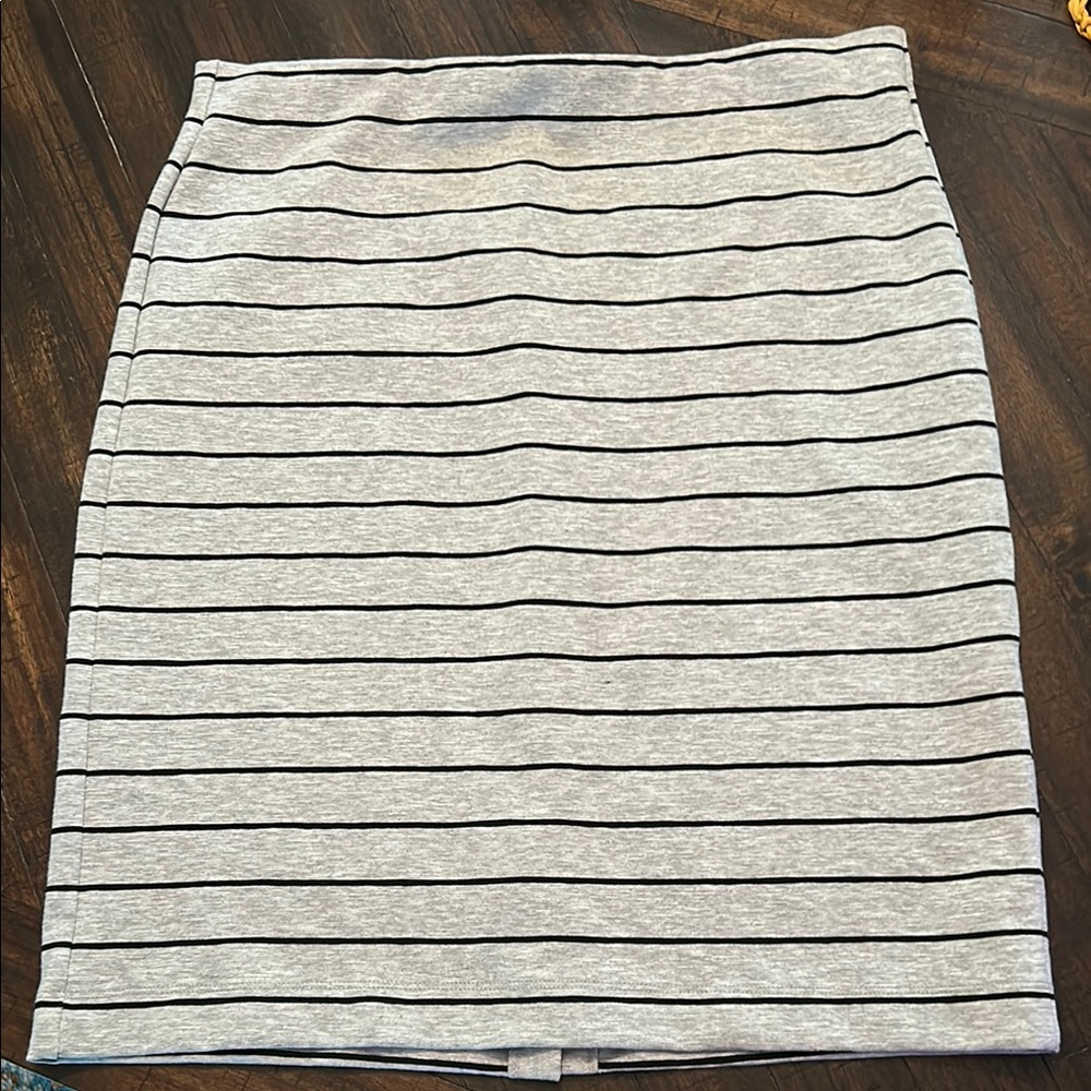 Striped Gray Skirt